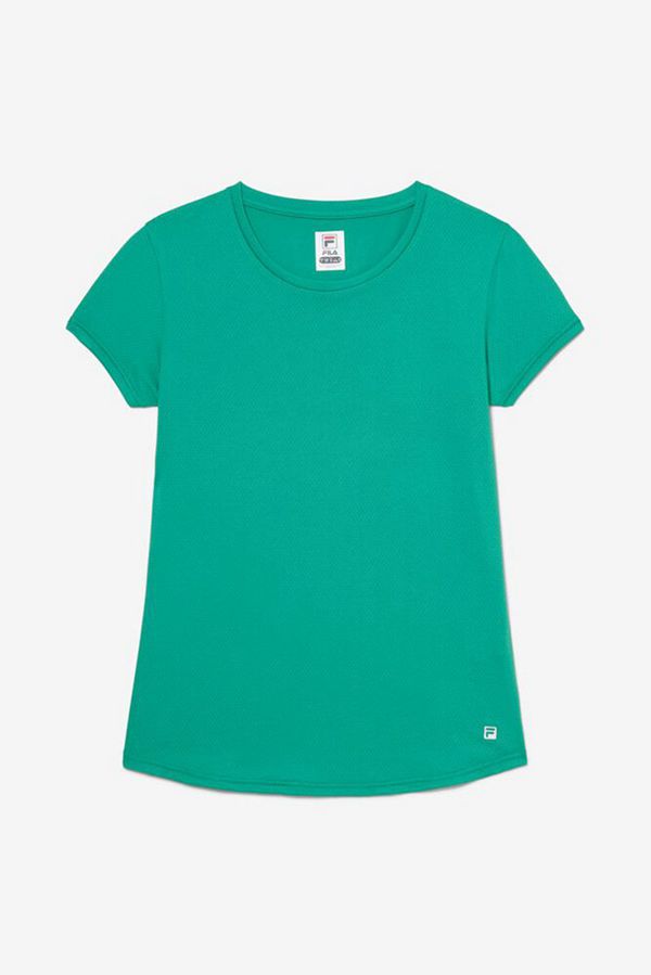 Fila Essentials Tennis Women's Tops - Green,NZ 542-57246